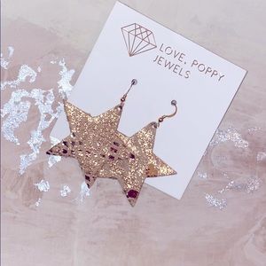 Rose Gold Star Earrings